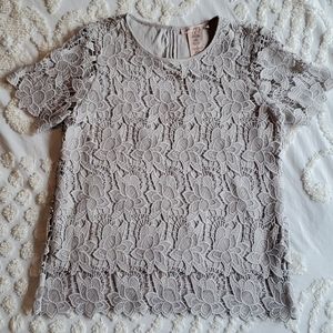 Philosophy Floral Lace Top